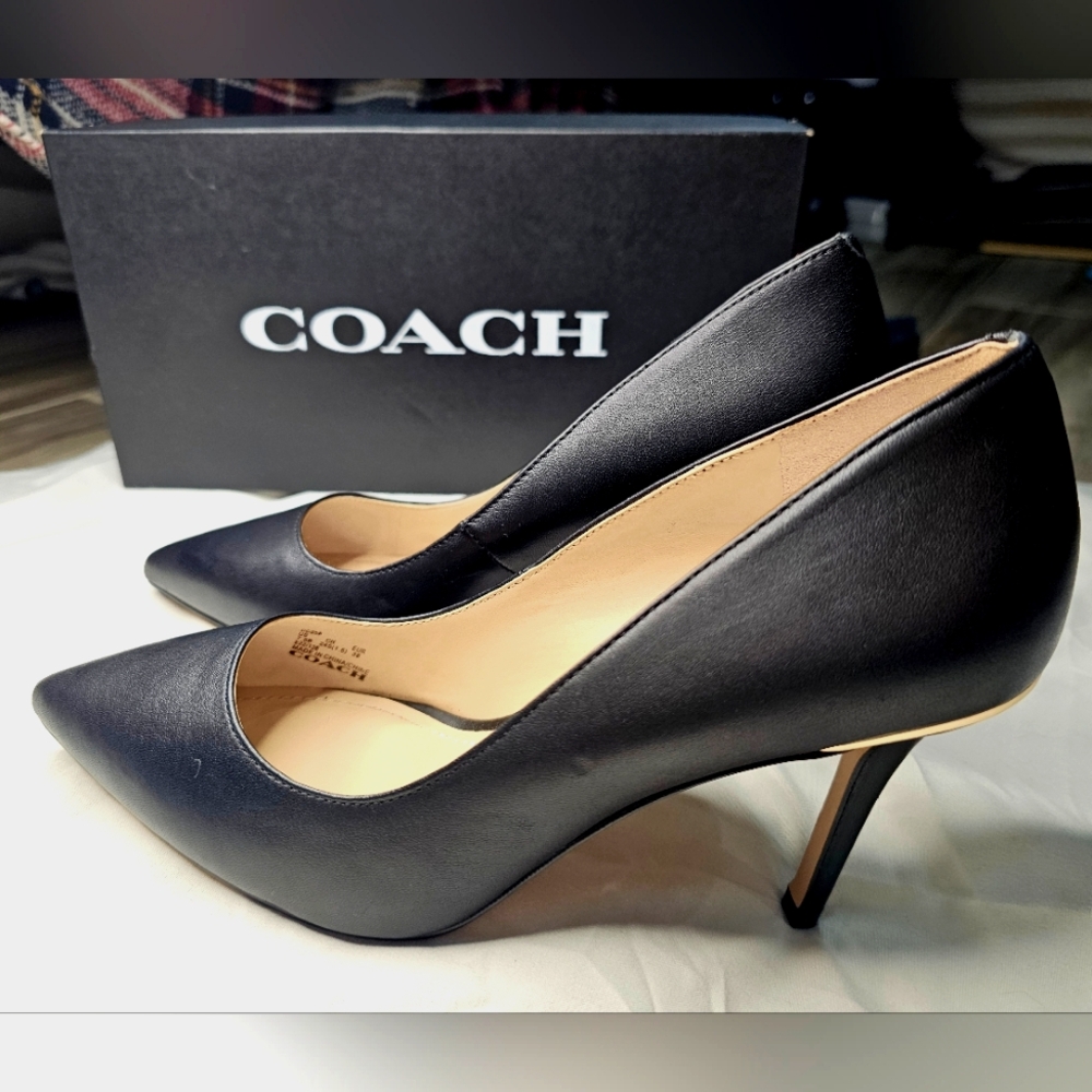 Coach Wiley Genuine Leather Pumps
